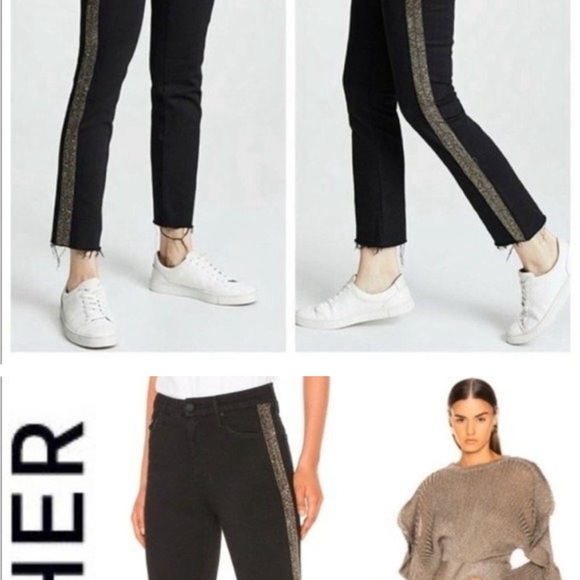 Mother jeans The Rascal Ankle Fray in Guilty Flash striped Jeans 25 - Picture 5 of 5